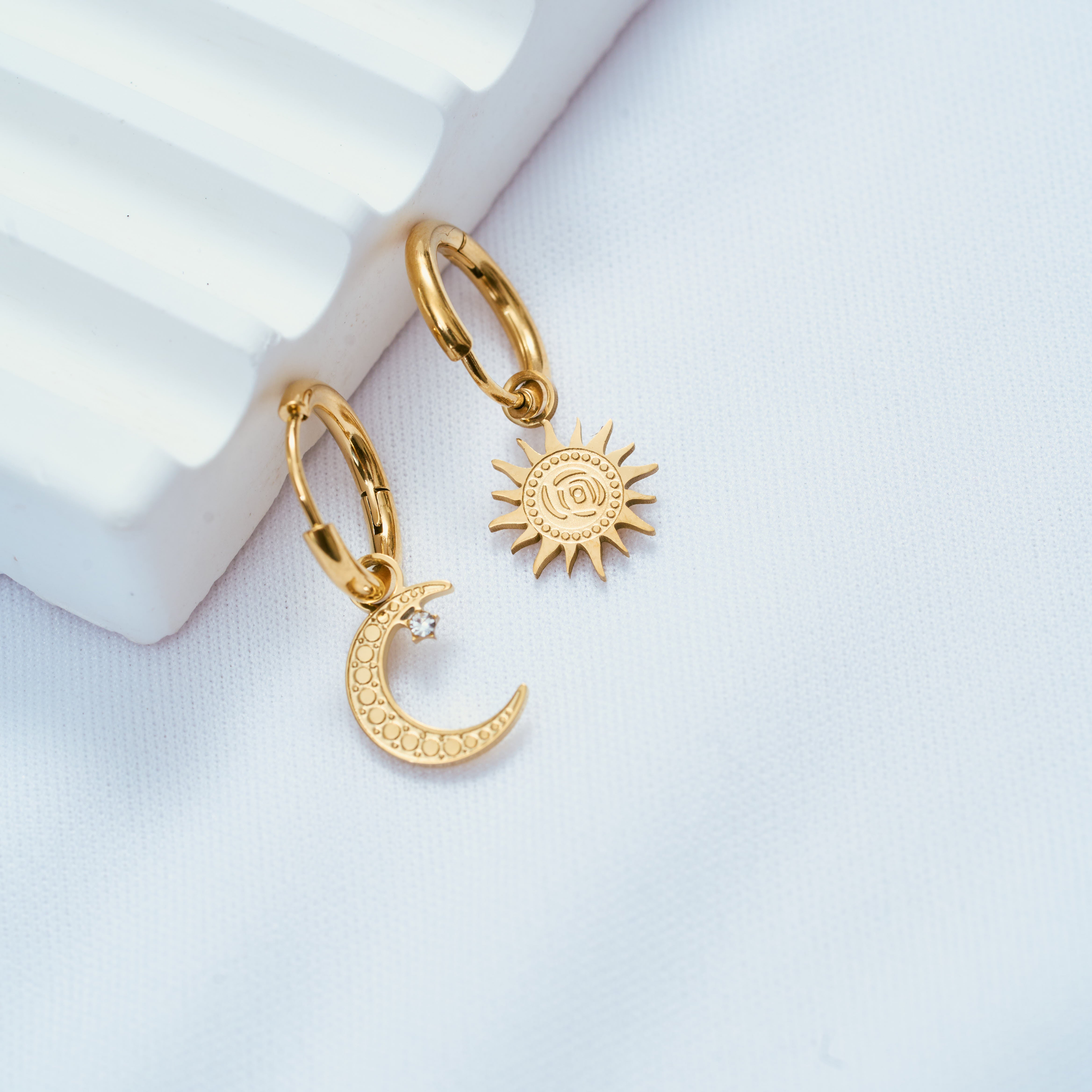 Sun and Moon Earrings