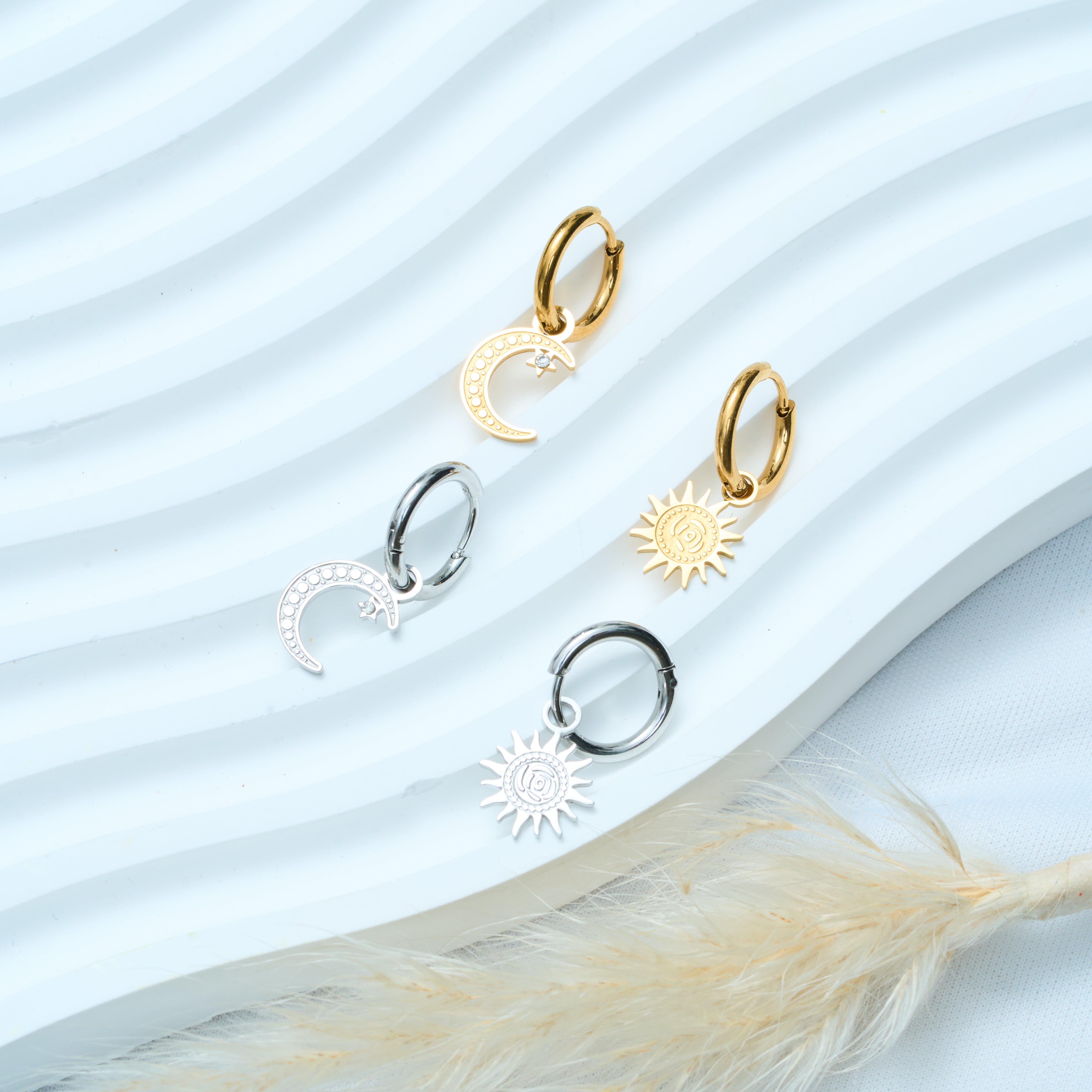 Sun and Moon Earrings